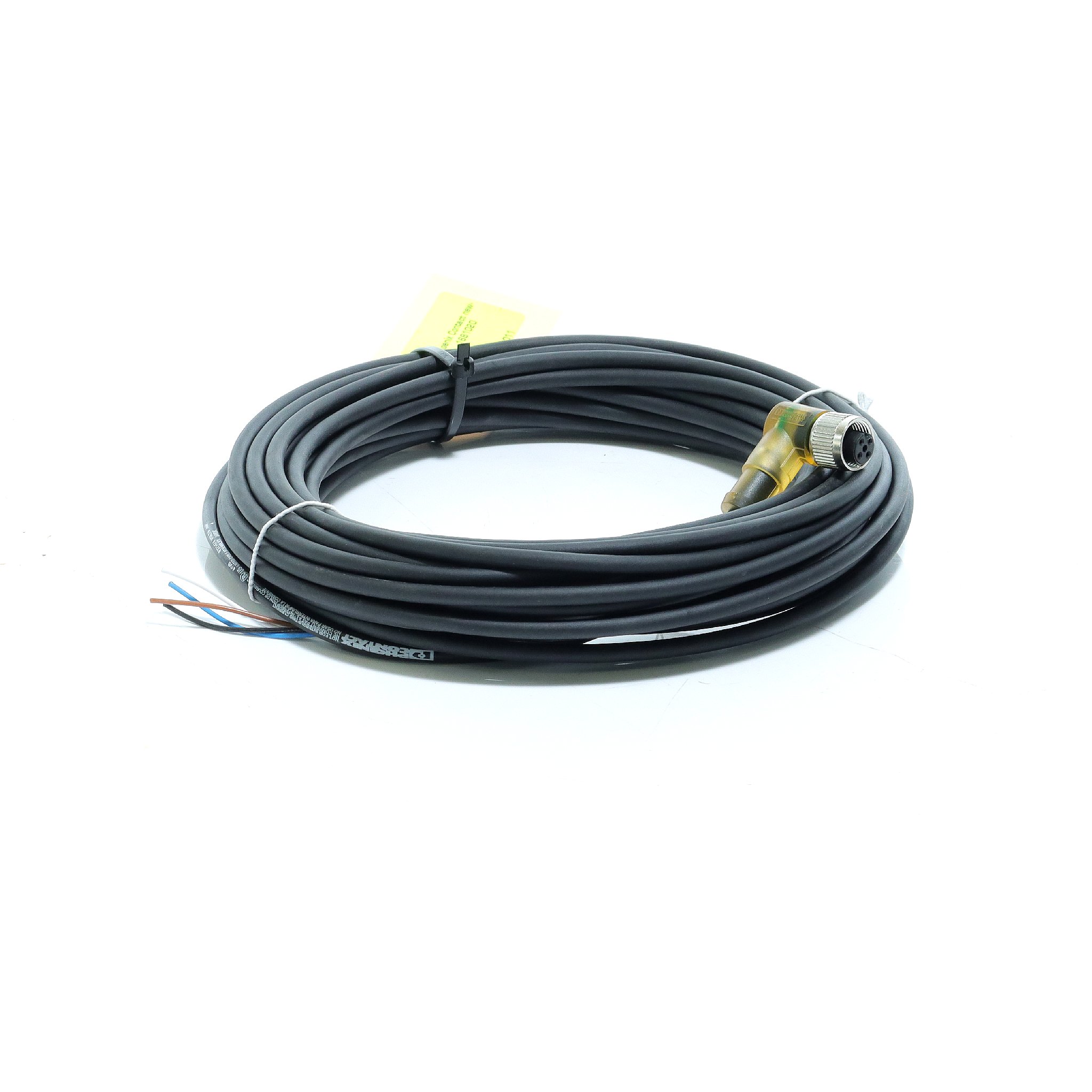 Sensorkabel M12 Winkelbuchse, 4-polig, 10 m, PUR, mit LED SAC-4P-10,0-PUR/M12FR-3L Neu